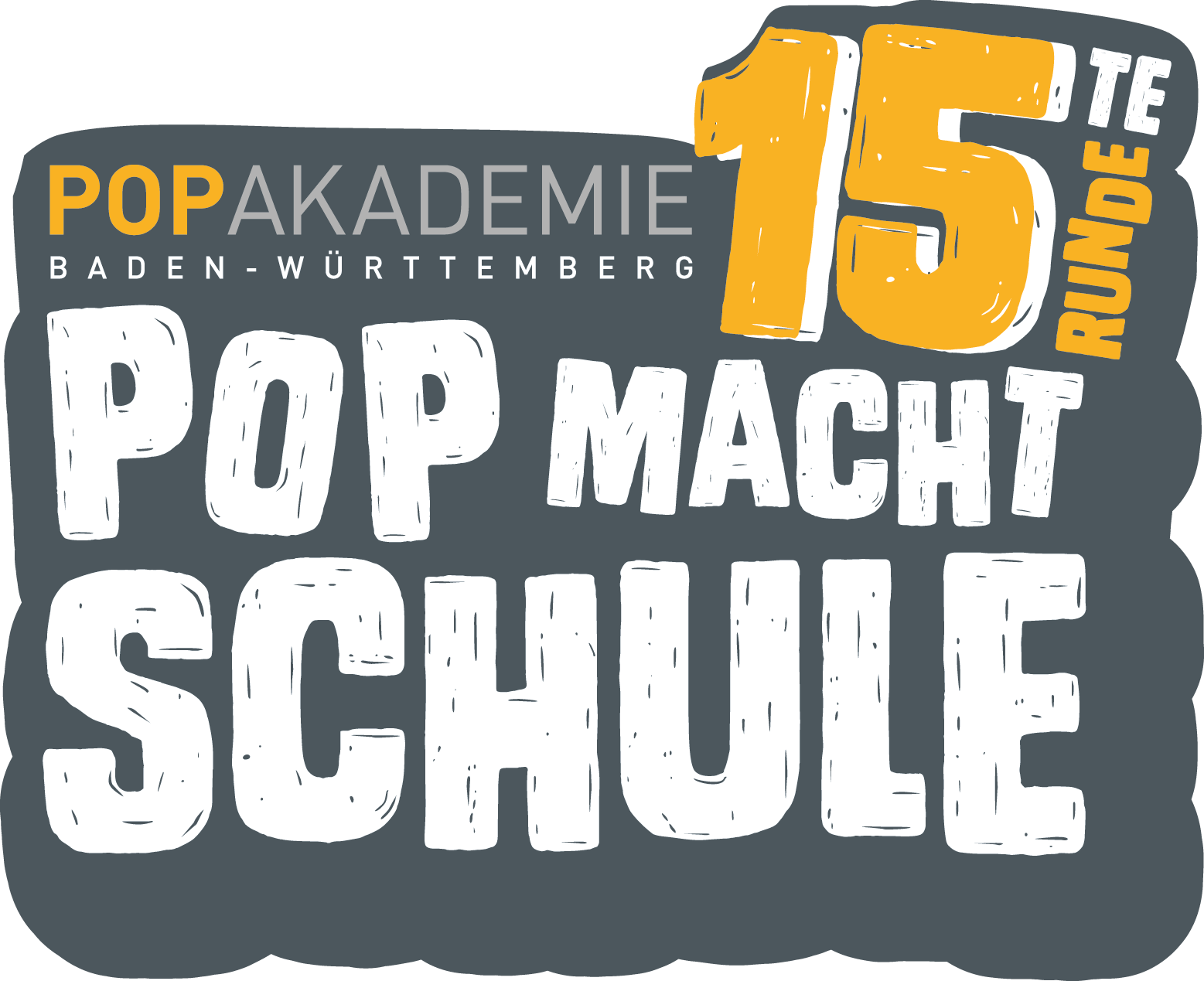 Logo Pop macht Schule 15 Jahre